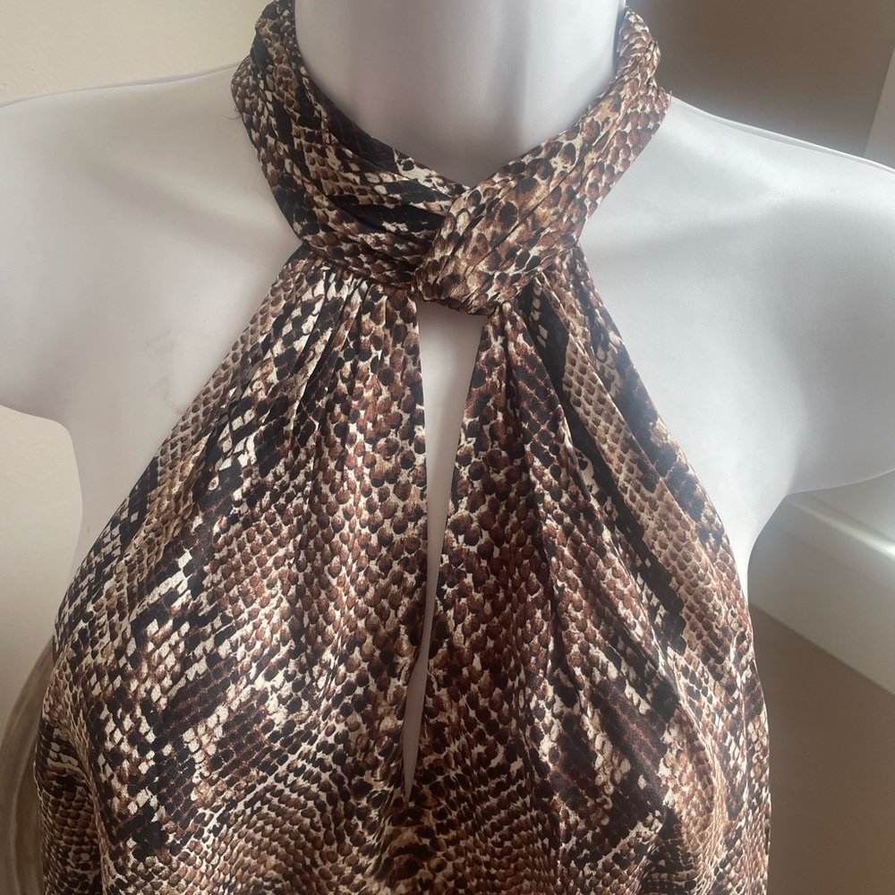 Joie Cedra B Python Print Silk Top - image 4